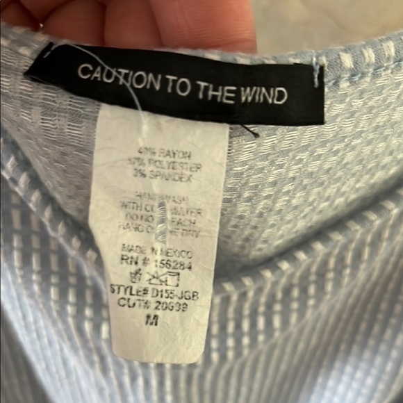 Blue Textured Dress - Picture 3 of 4